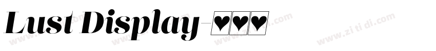 Lust Display字体转换